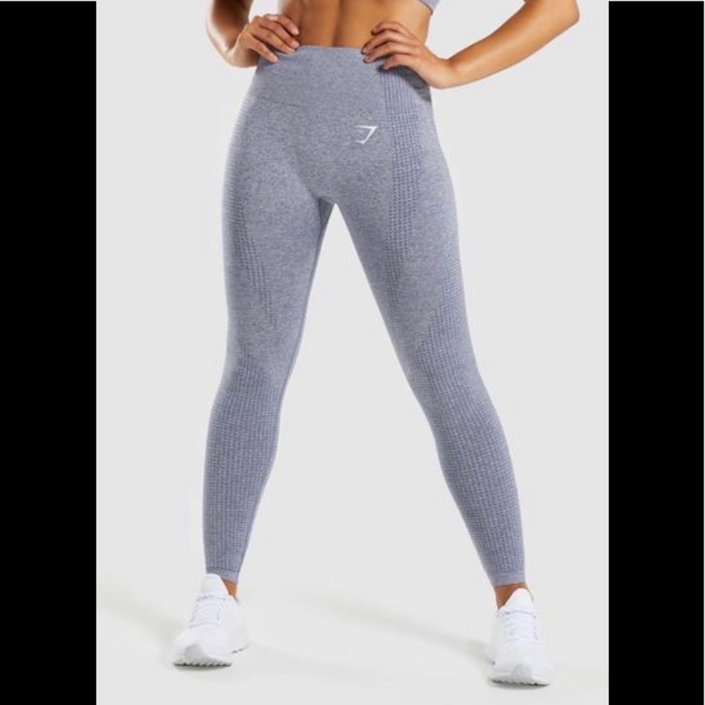 Gymshark Vital Seamless Legging-Steel Blue Marl